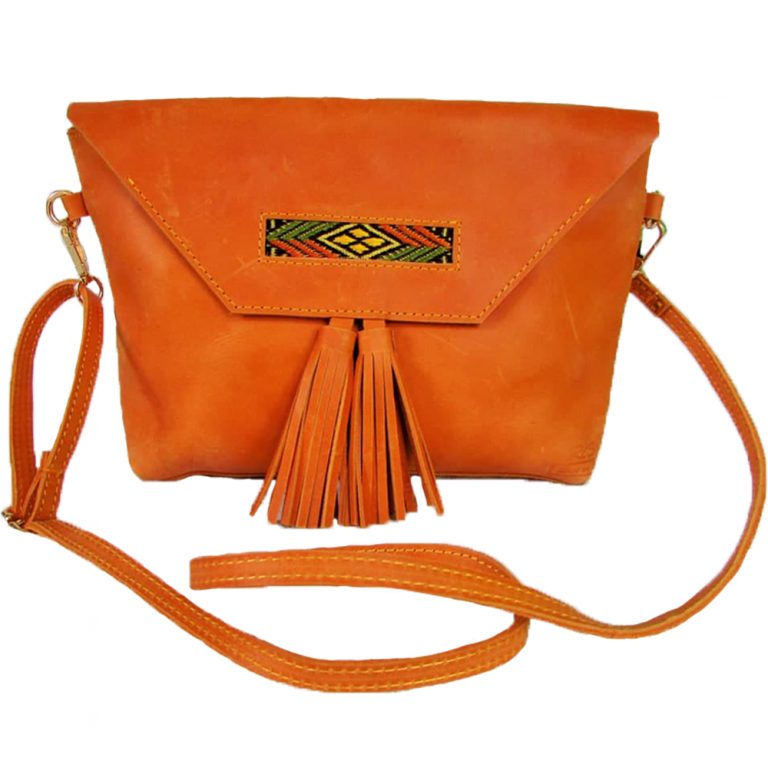 Light brown leather cross body Leather bags in Ethiopia Ethiopian
